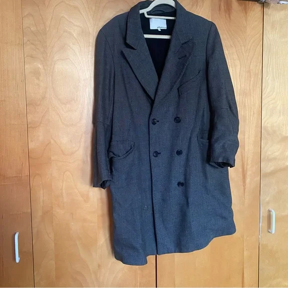 3.1 Phillip Lim Oversized Grey Trench Coat (sz 6) - Picture 2 of 14